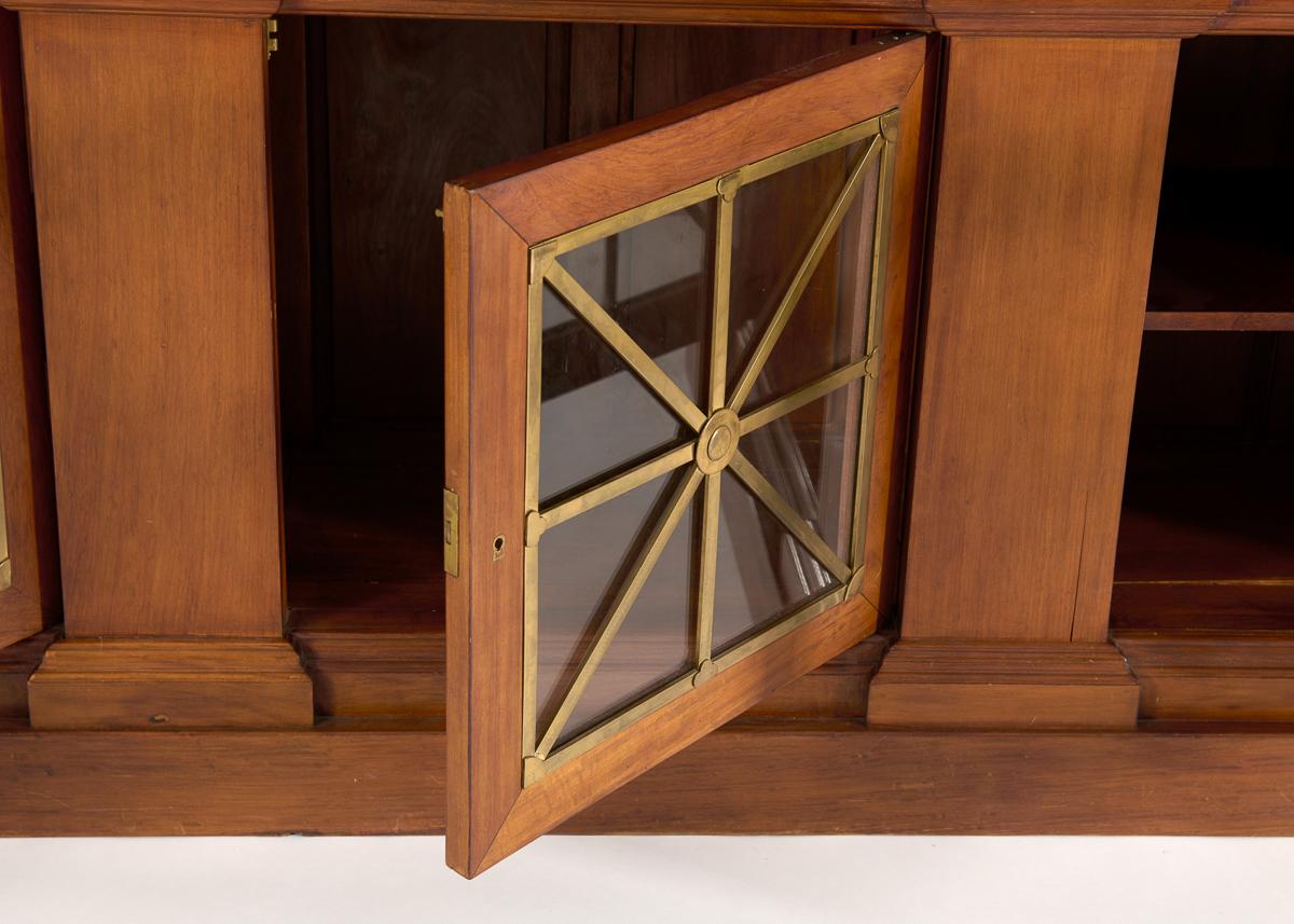 Vetro Libreria inglese del XIX secolo composta da due parti in vendita