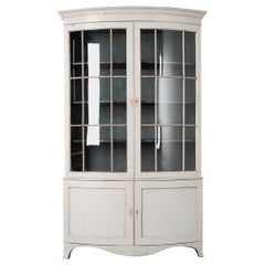 English 19th Century Bow Front Bookcase
