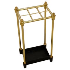 English 19th Century Brass and Iron Stick Stand or Umbrella Stand