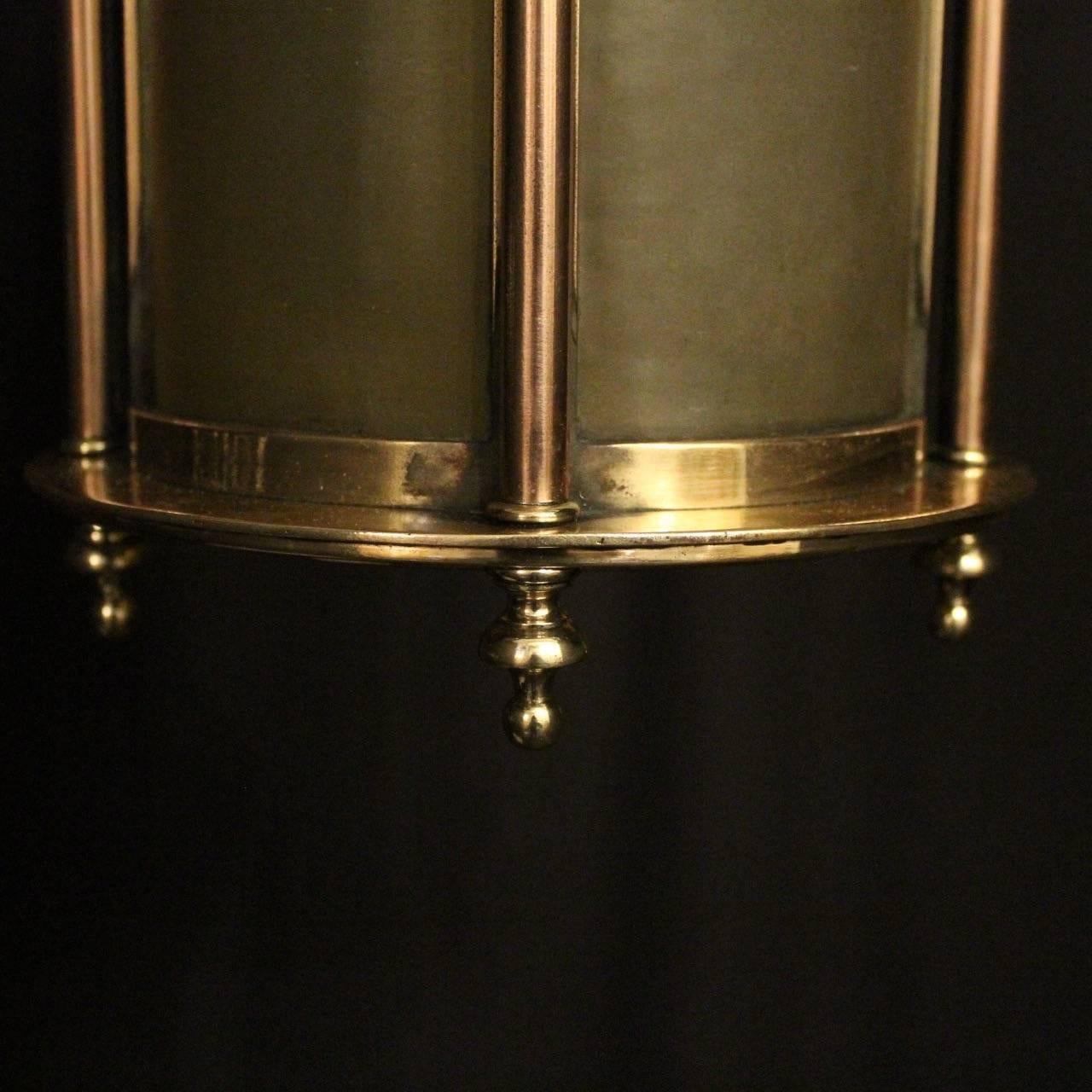 English 19th Century Bronze Exterior Antique Lantern 1