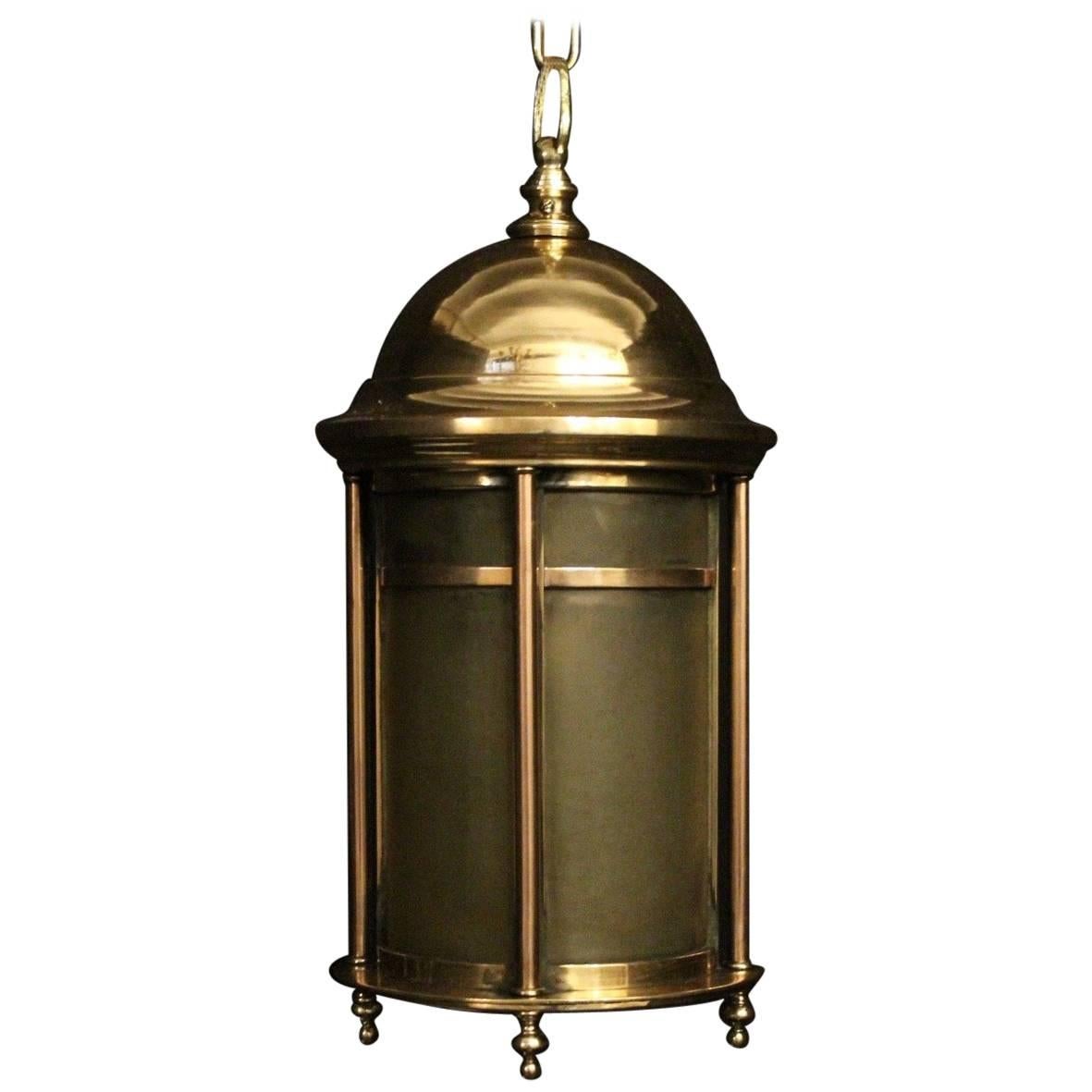English 19th Century Bronze Exterior Antique Lantern