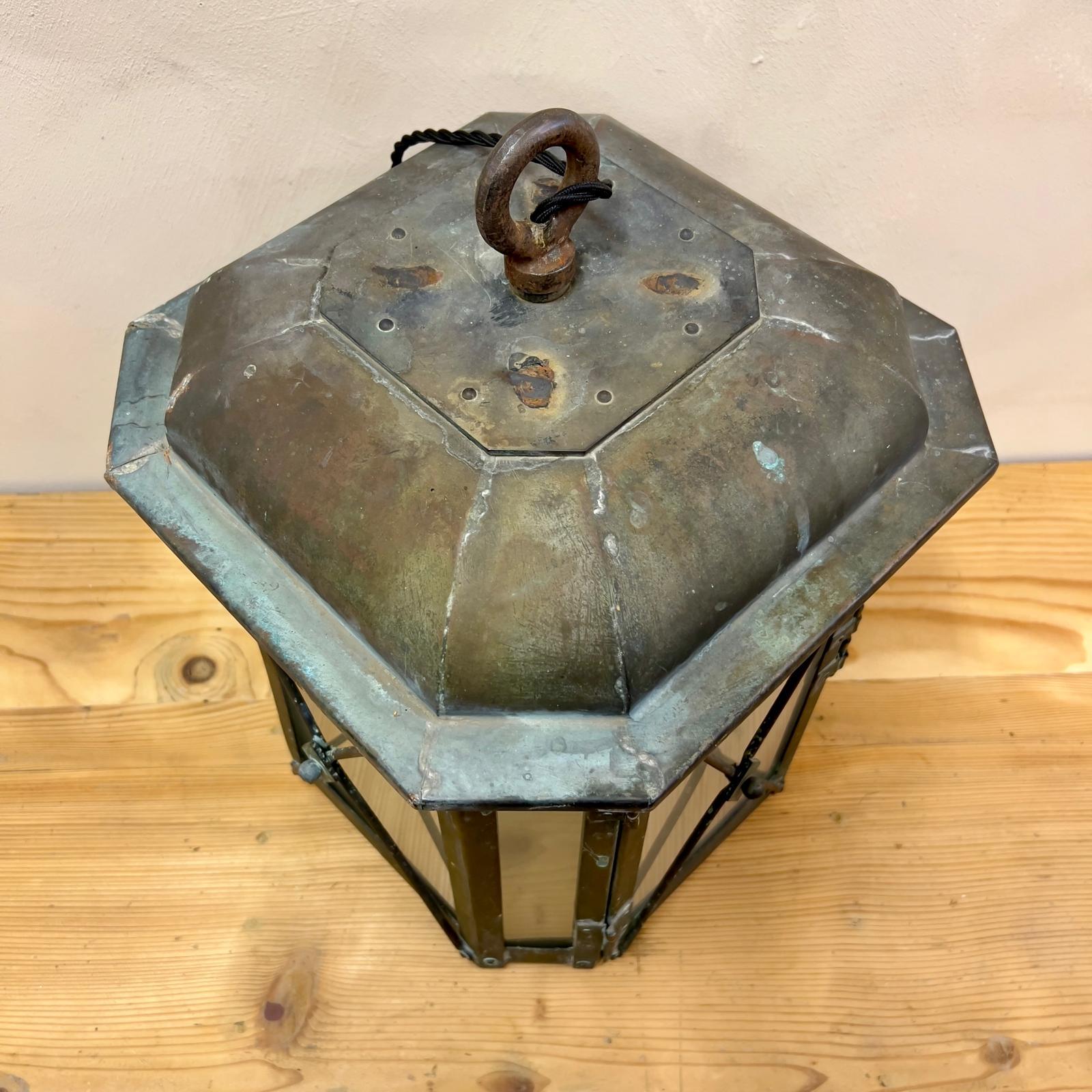 English 19th Century Bronze Lantern For Sale 8