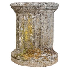 English 19th Century Cast Stone Column