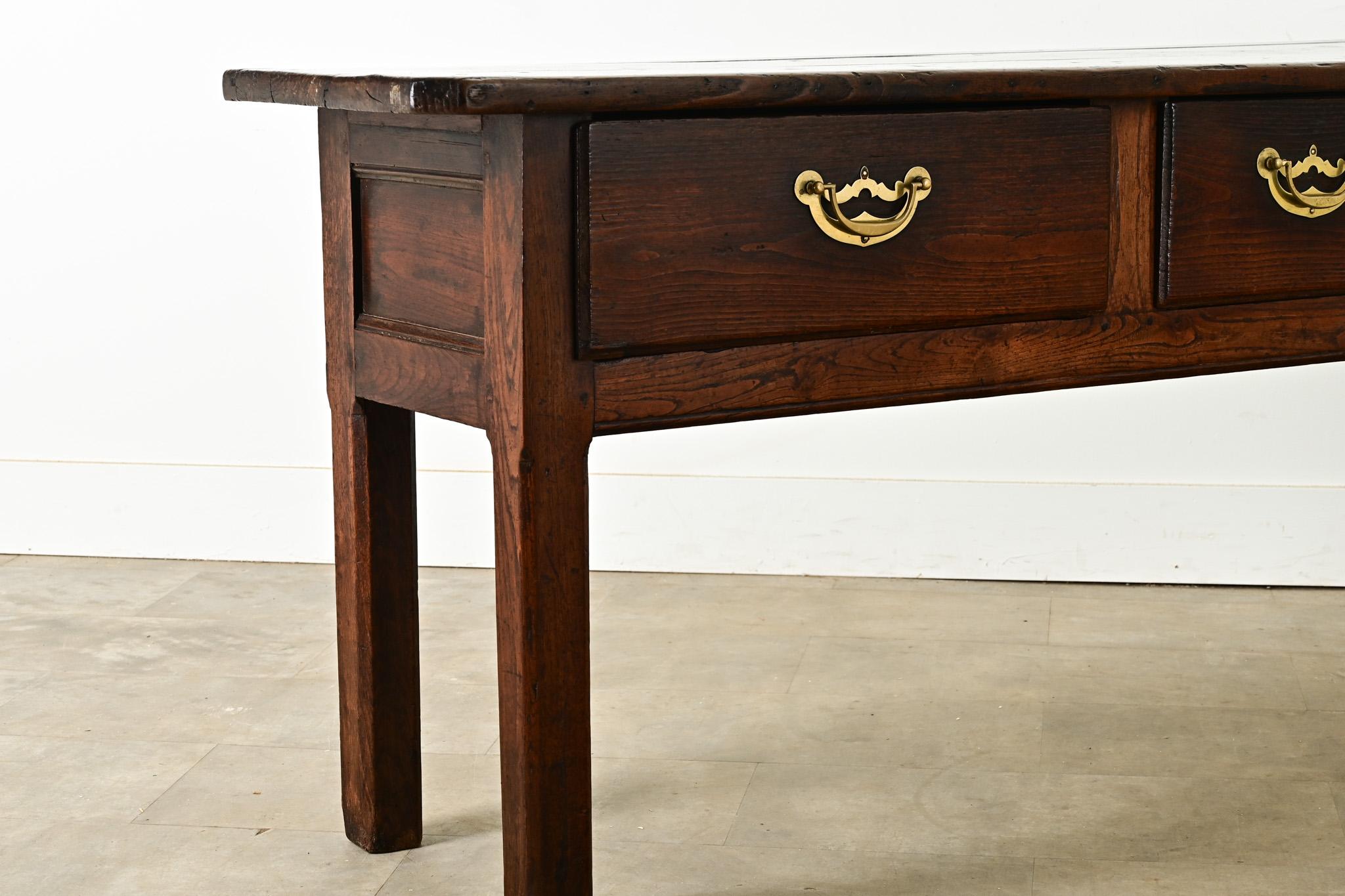 English 19th Century Chestnut Server 5