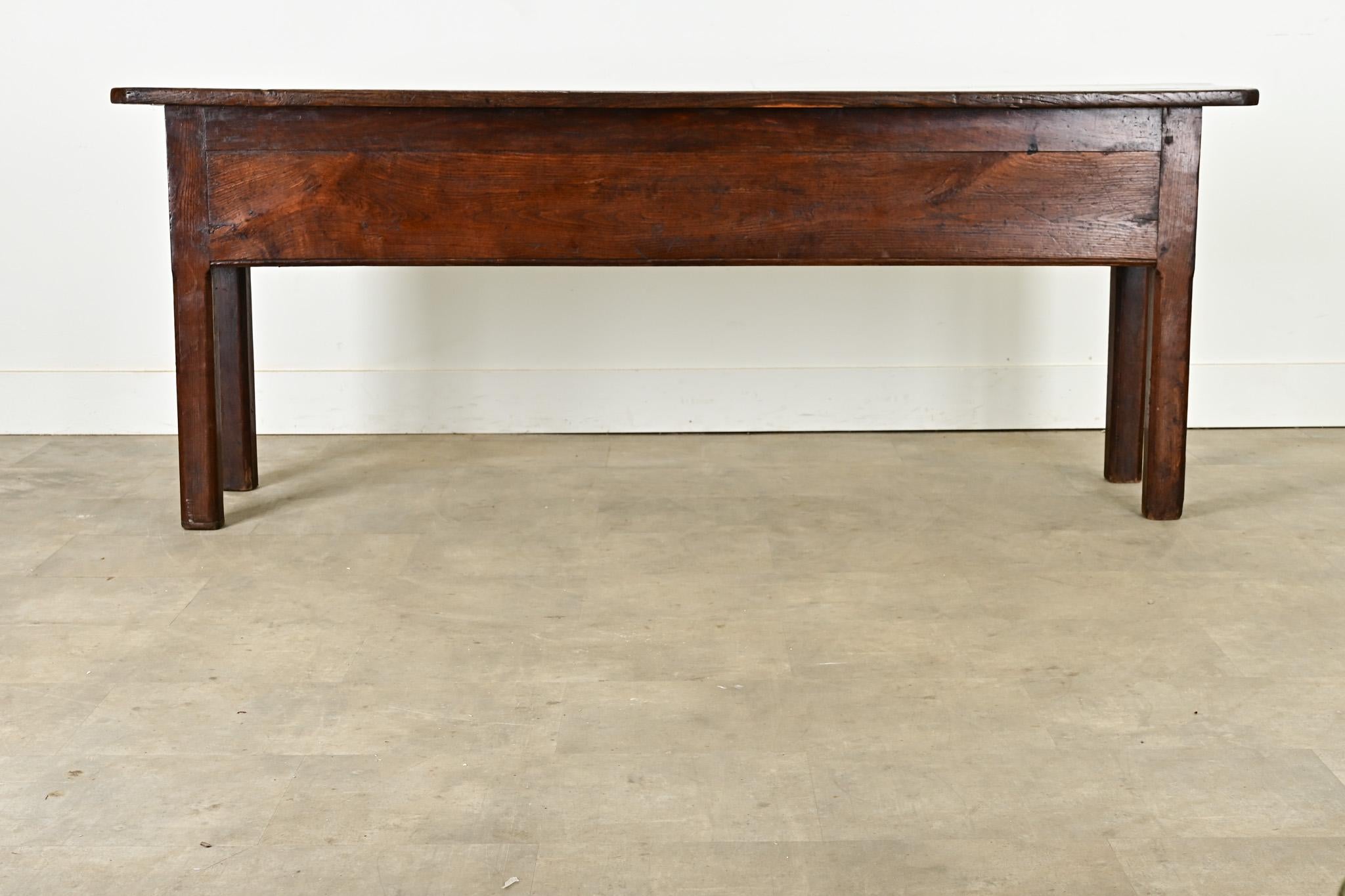 English 19th Century Chestnut Server 7
