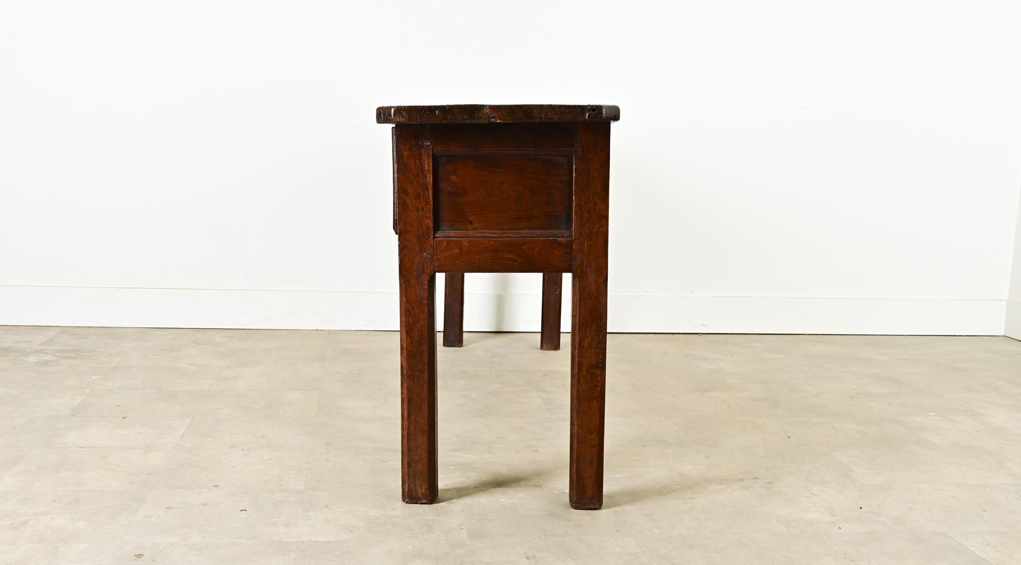 English 19th Century Chestnut Server 8