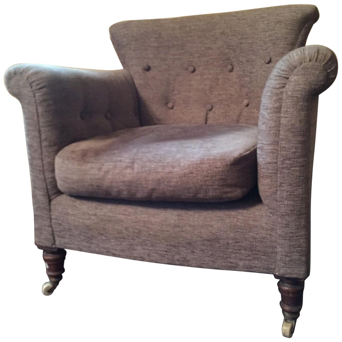 Chaise Club anglaise du 19ème siècle en vente