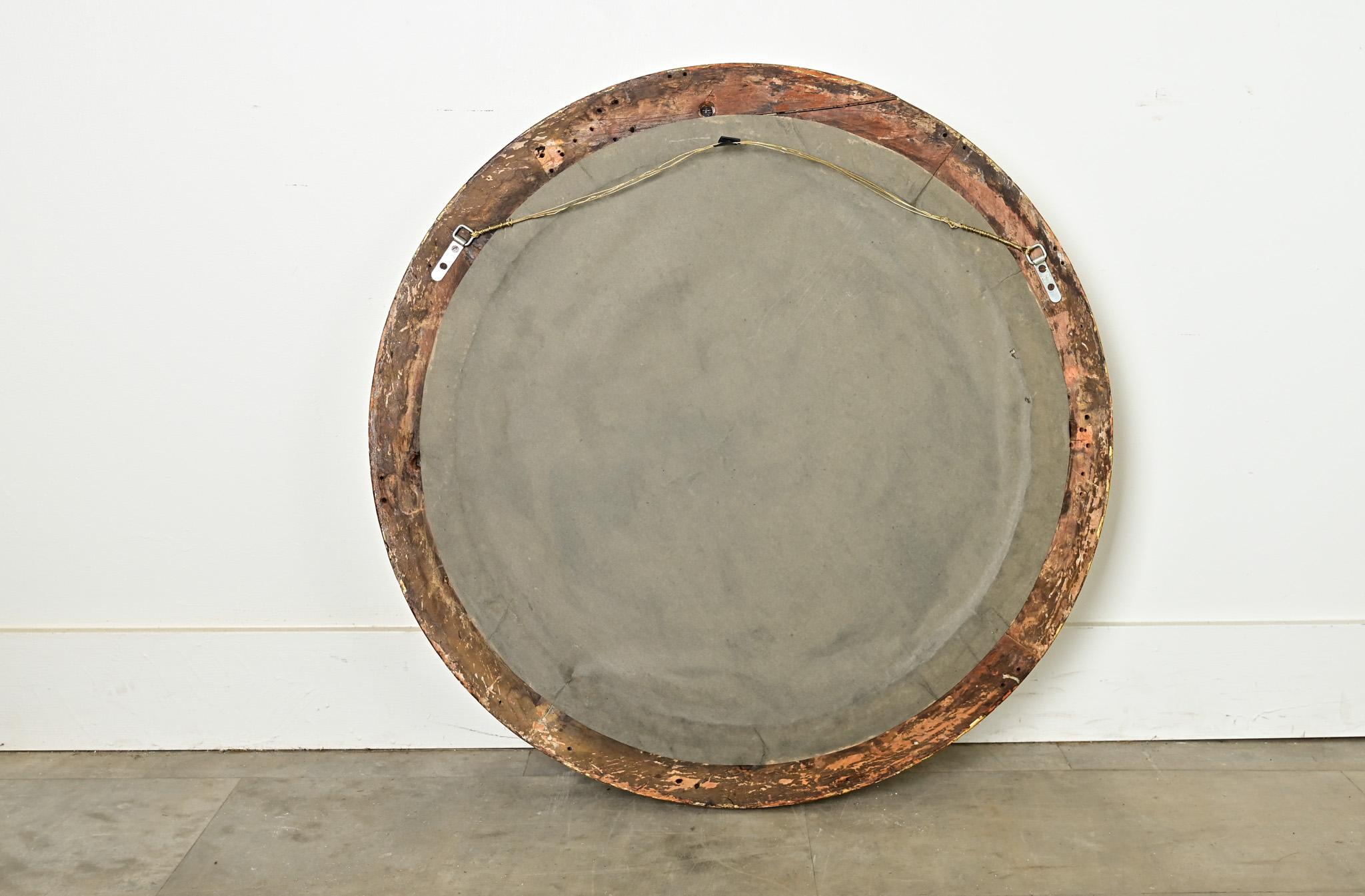 English 19th Century Convex Mirror For Sale 6
