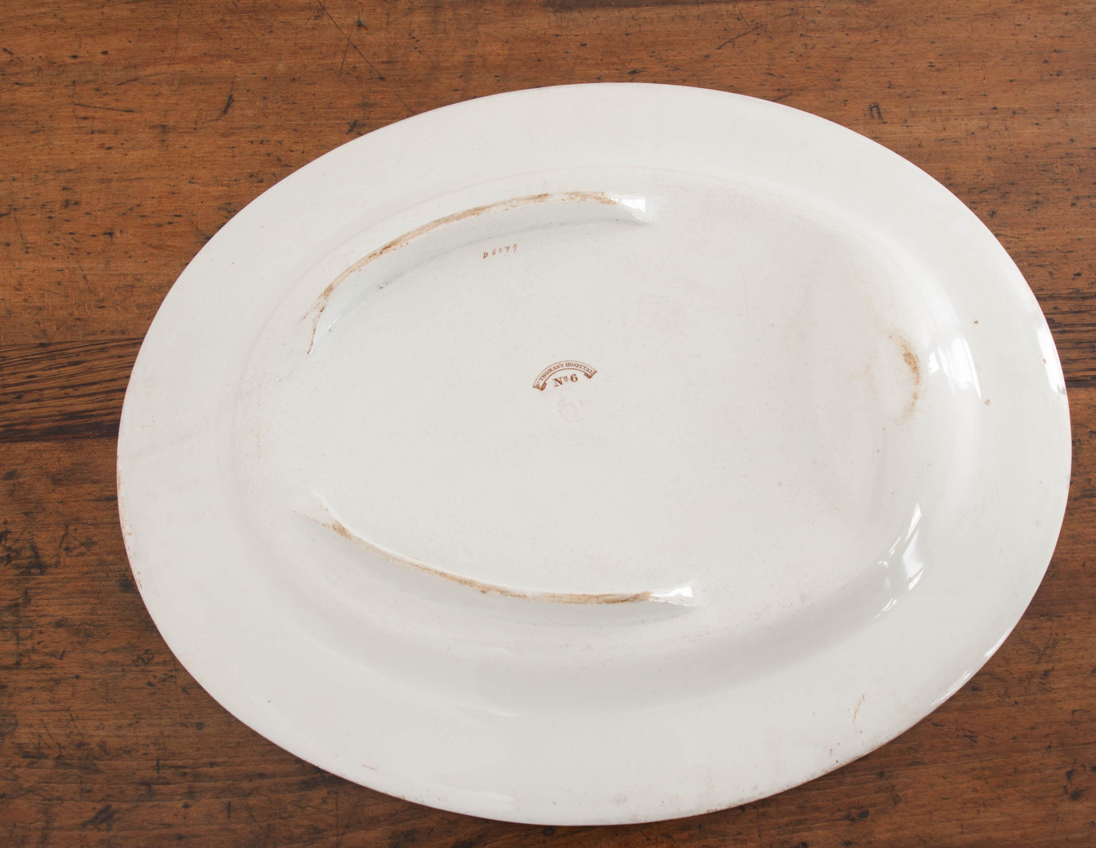 English 19th Century Copeland Porcelain Meat Platter 3