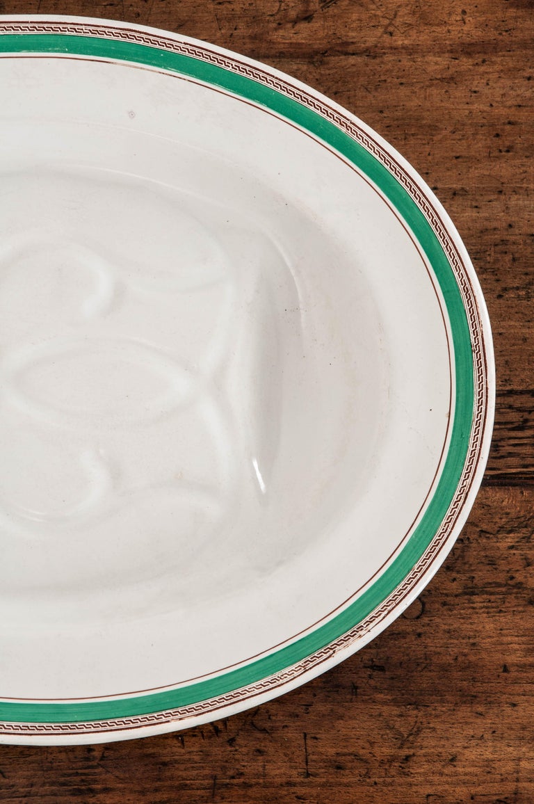 English 19th Century Copeland Porcelain Meat Platter For Sale at 1stDibs