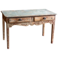 Antique English 19th Century Country Pine Side Table