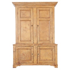 English 19th Century Cupboard with Original Paint