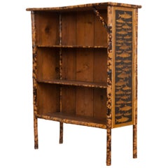 English 19th Century Découpage Fish Bookcase