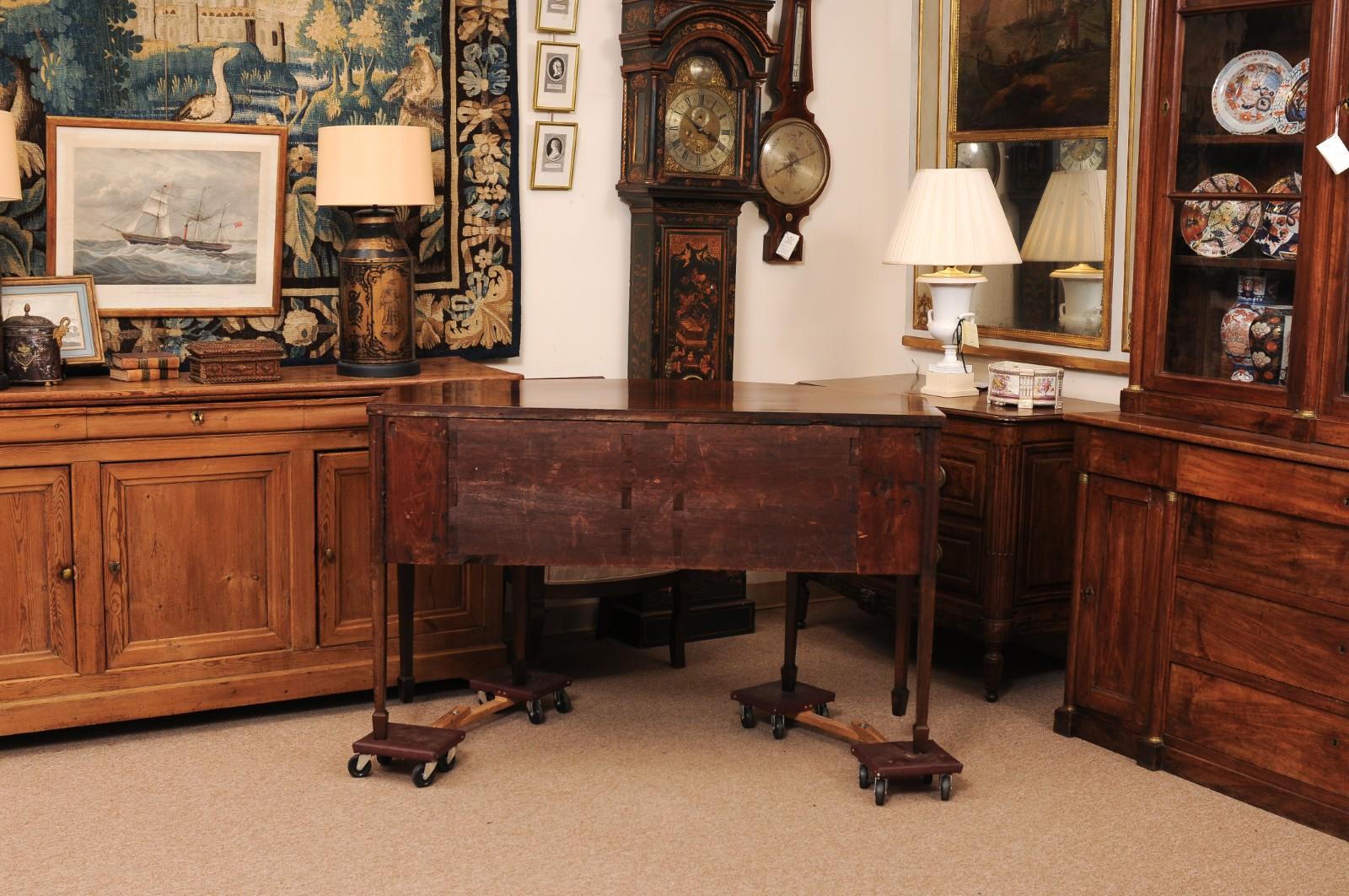 English 19th Century Demilune Mahogany Sideboard For Sale 5