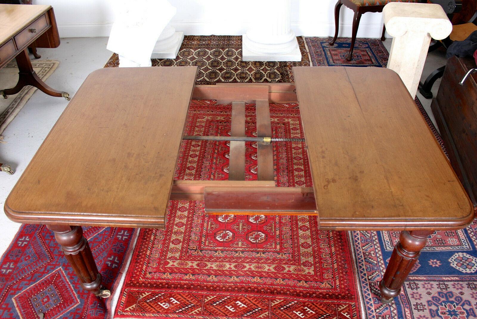 English 19th Century Dining Table Telescopic Joseph Fitter Winder Mahogany In Good Condition For Sale In Newcastle upon Tyne, GB