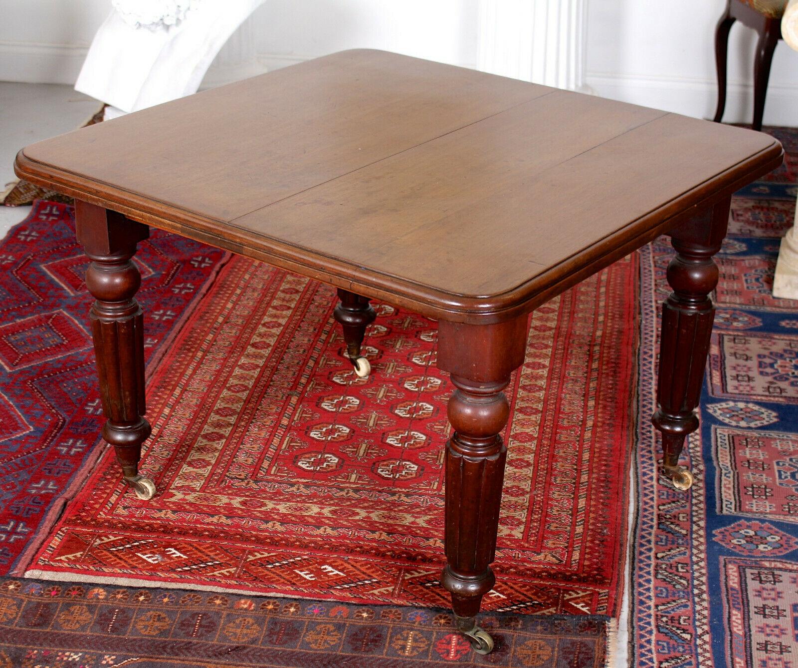 English 19th Century Dining Table Telescopic Joseph Fitter Winder Mahogany For Sale 1