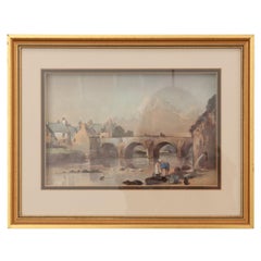 English 19th Century Diorama in Gilt Frame