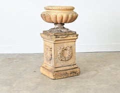 English 19th Century Doulton Campania Urn on Pedestal
