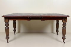 English 19th Century Ebonized Mahogany Dining Table