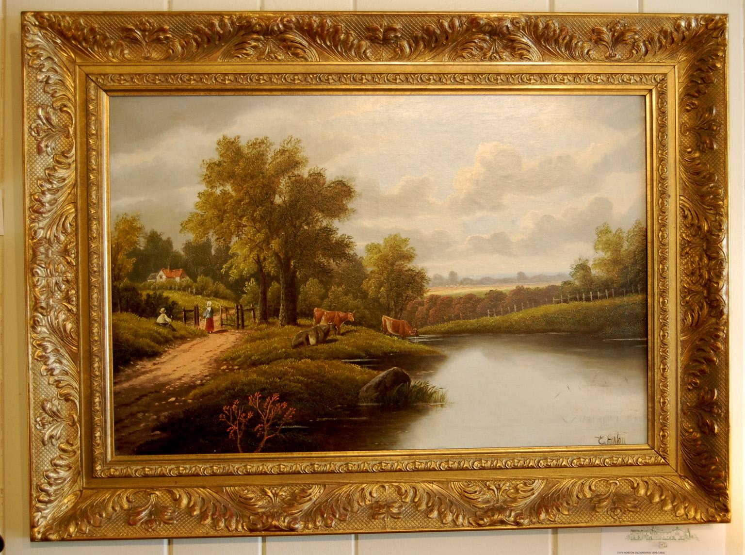 
 English original oil on canvas 