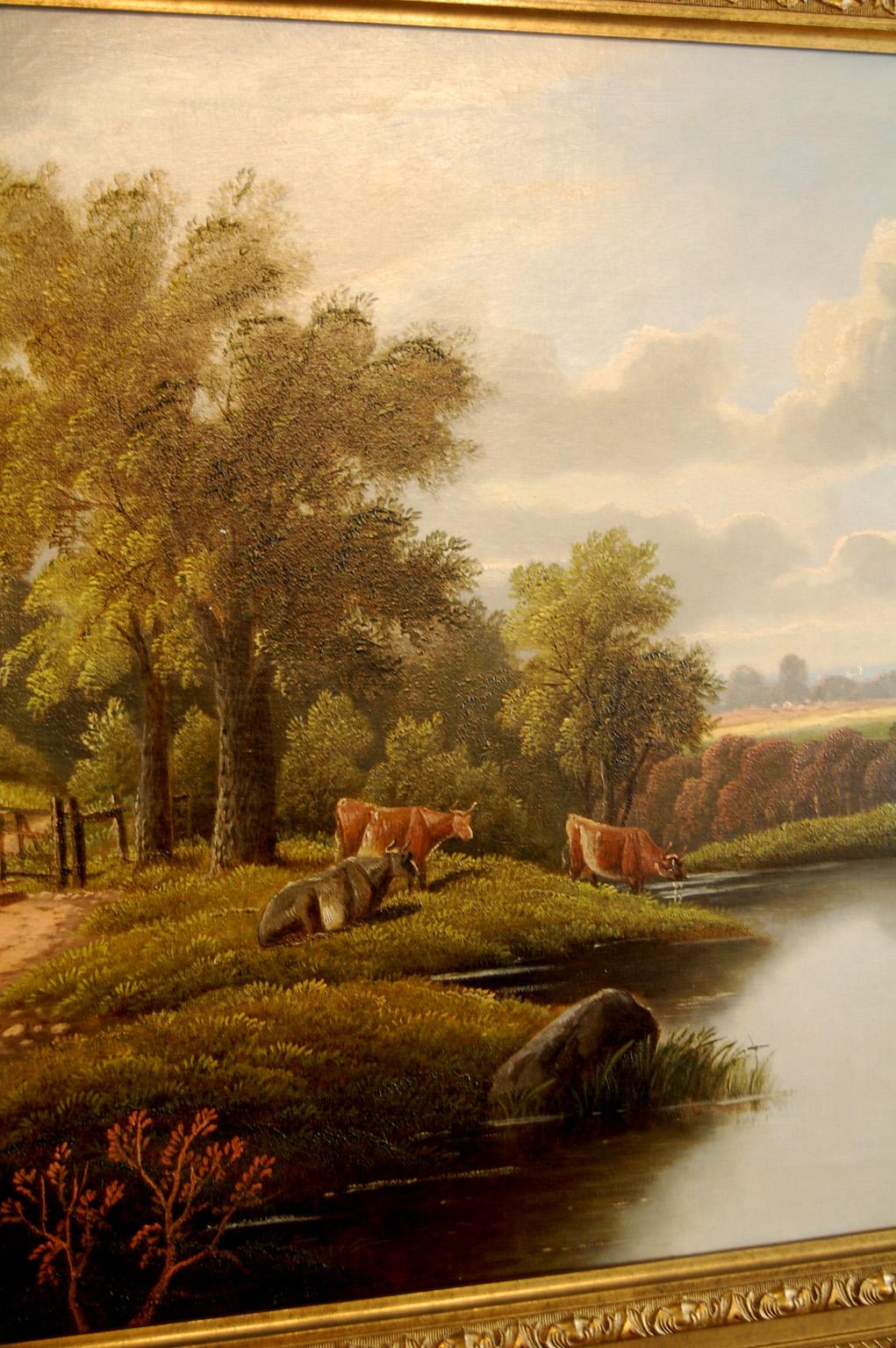 English 19th Century Etty Horton Original Oil on Canvas 