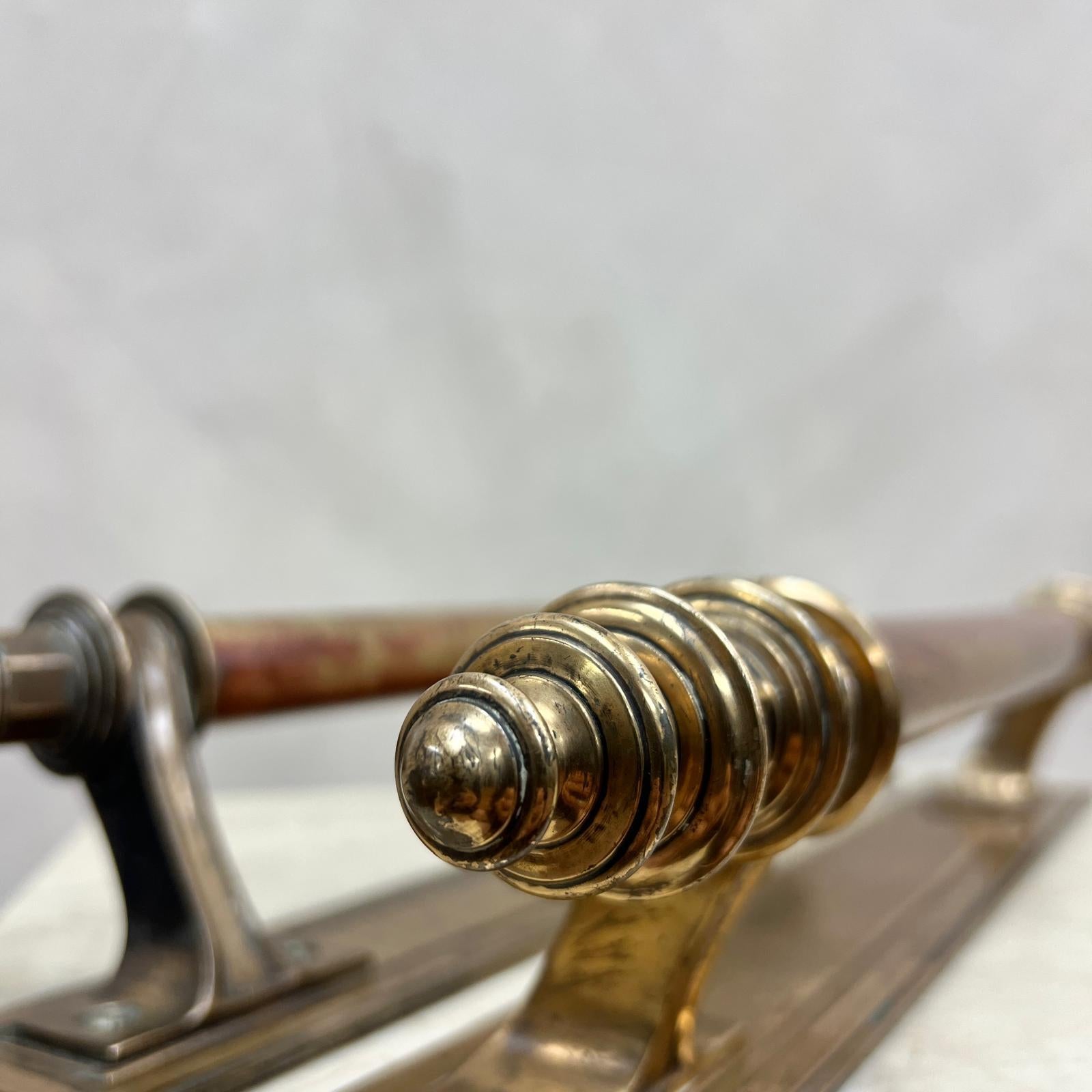 English 19th Century Exceptionally Large Bronze Door Handles 3