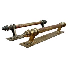 English 19th Century Exceptionally Large Bronze Door Handles