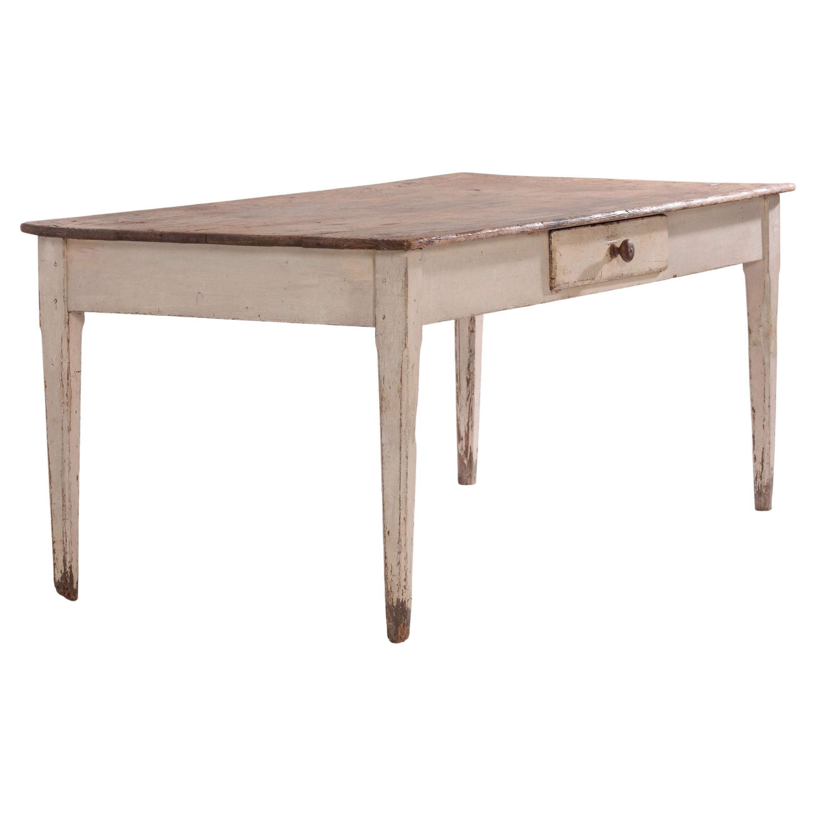 English 19th Century Farmhouse Kitchen Dairy Table