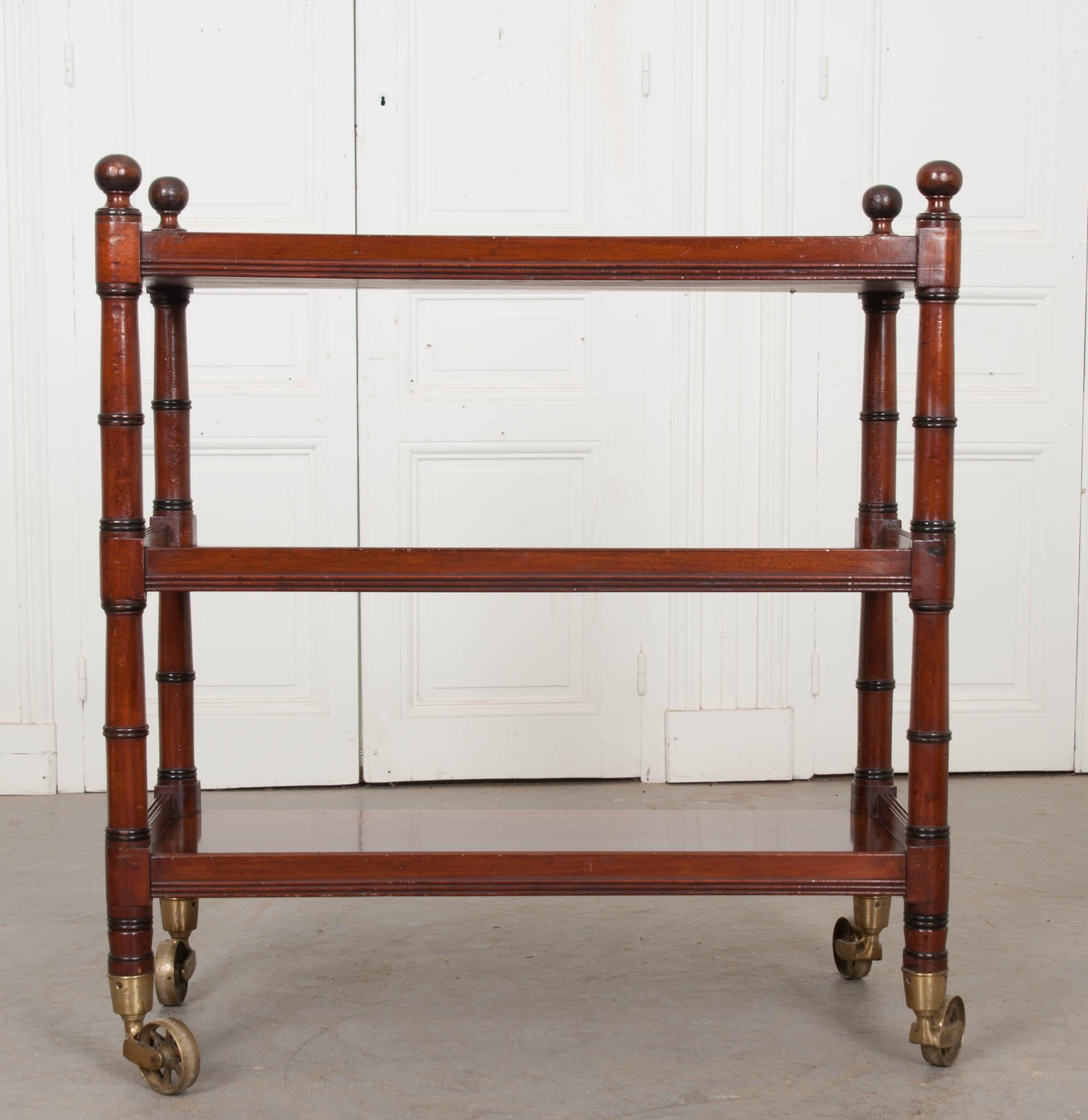 English 19th Century Mahogany Trolley 6