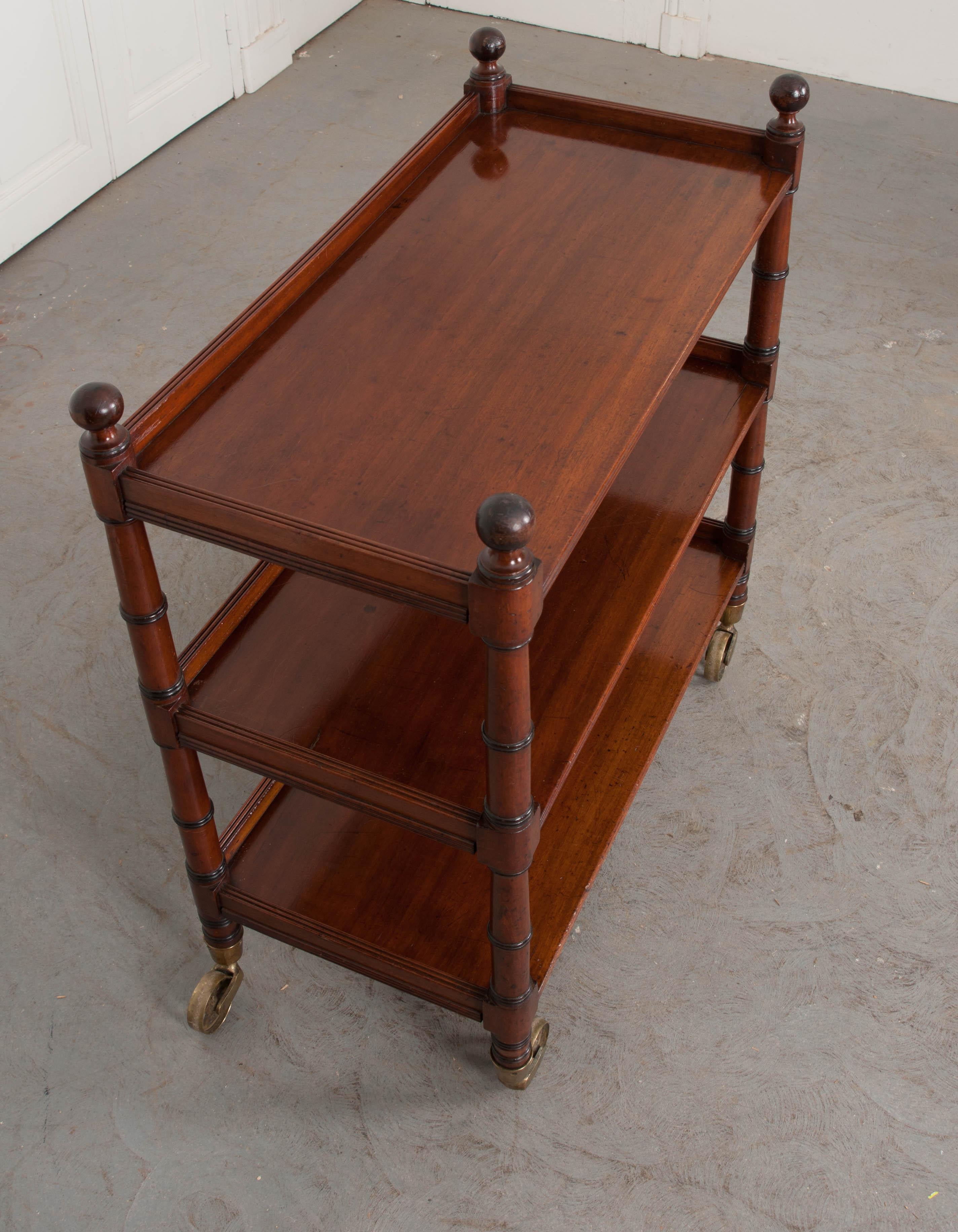 Georgian English 19th Century Mahogany Trolley