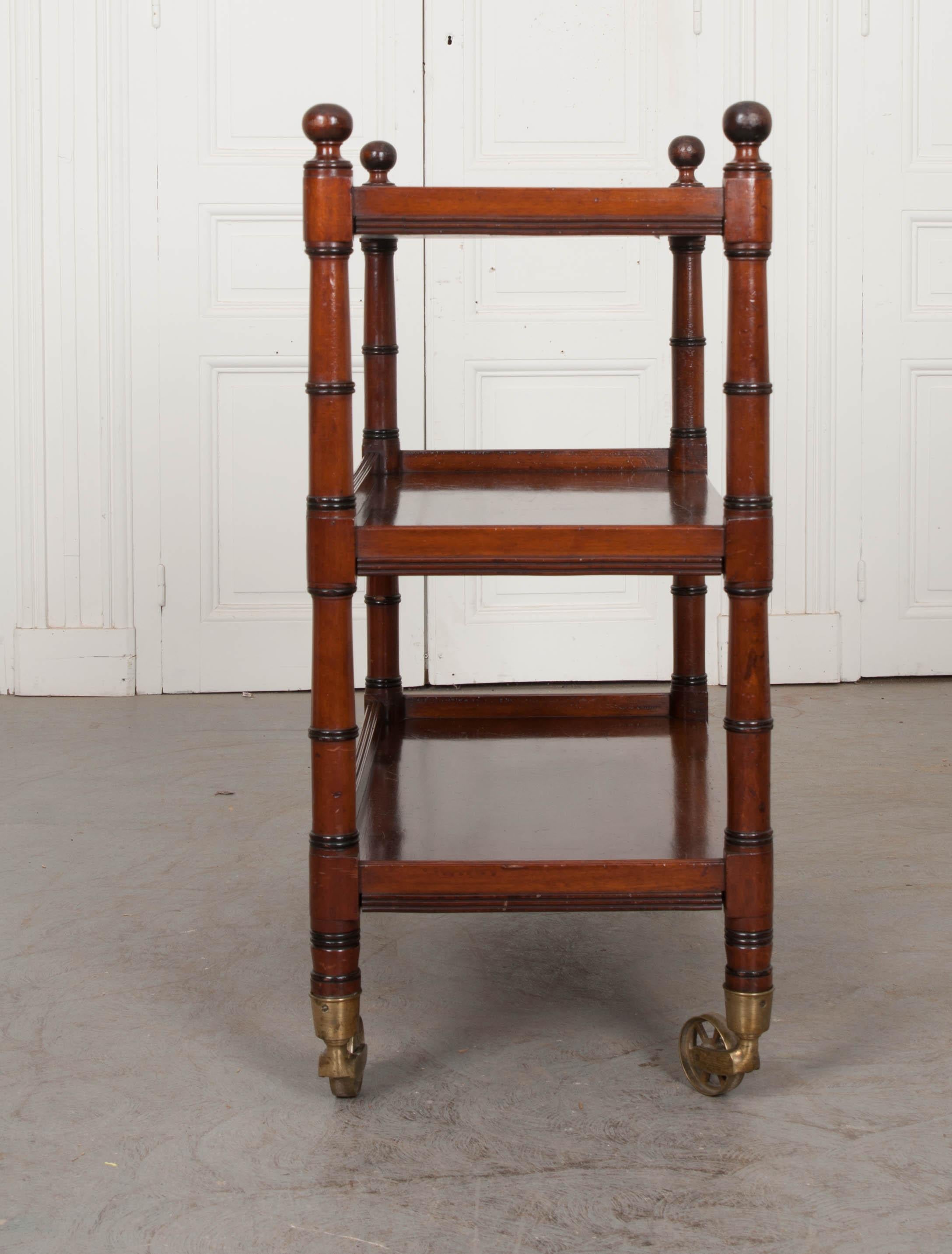 English 19th Century Mahogany Trolley 4