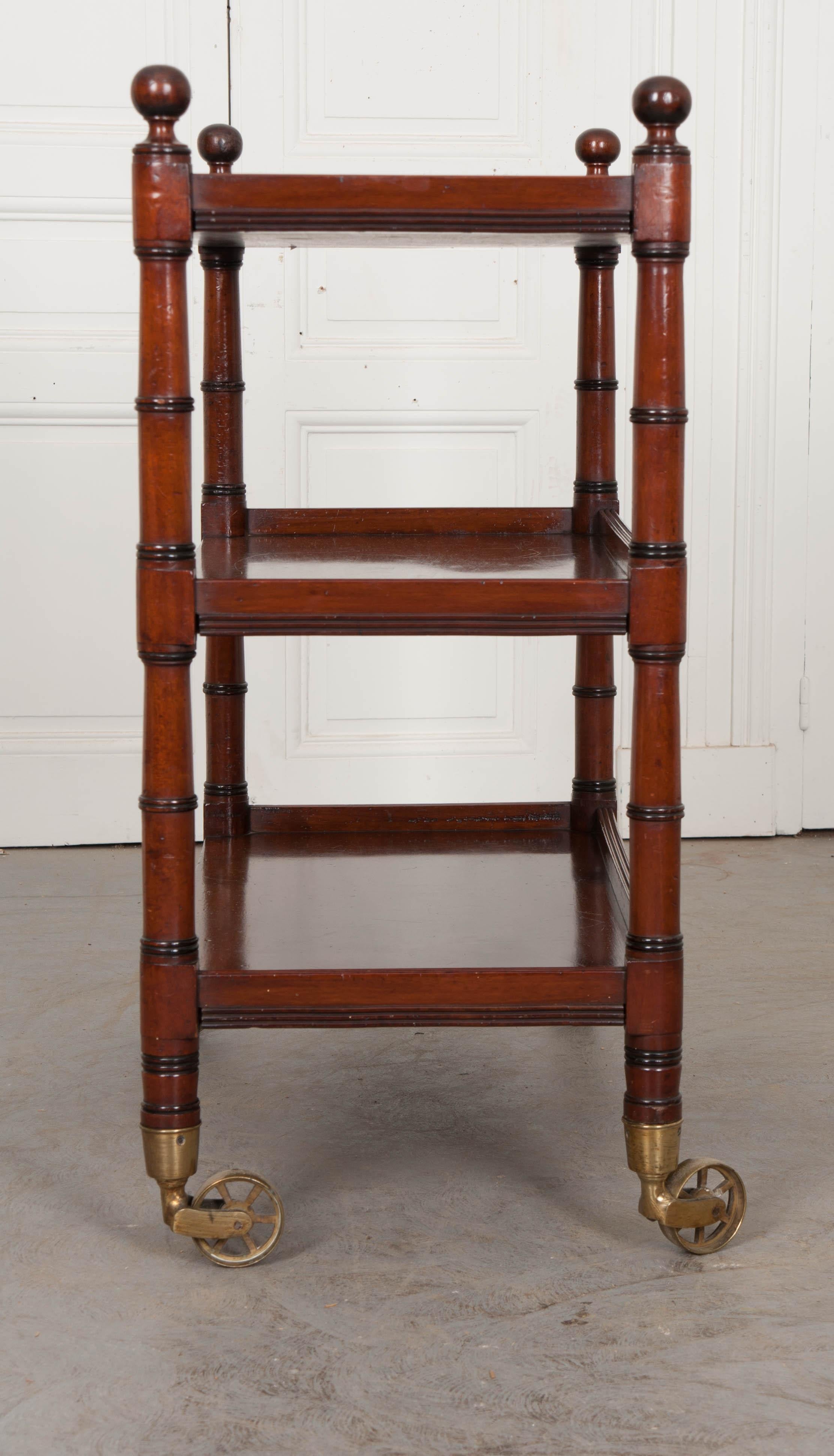 English 19th Century Mahogany Trolley 5