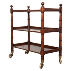 English 19th Century Mahogany Trolley