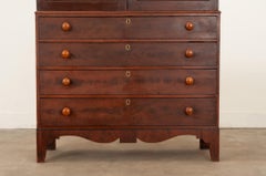 English 19th Century Faux-Bois Linen Press