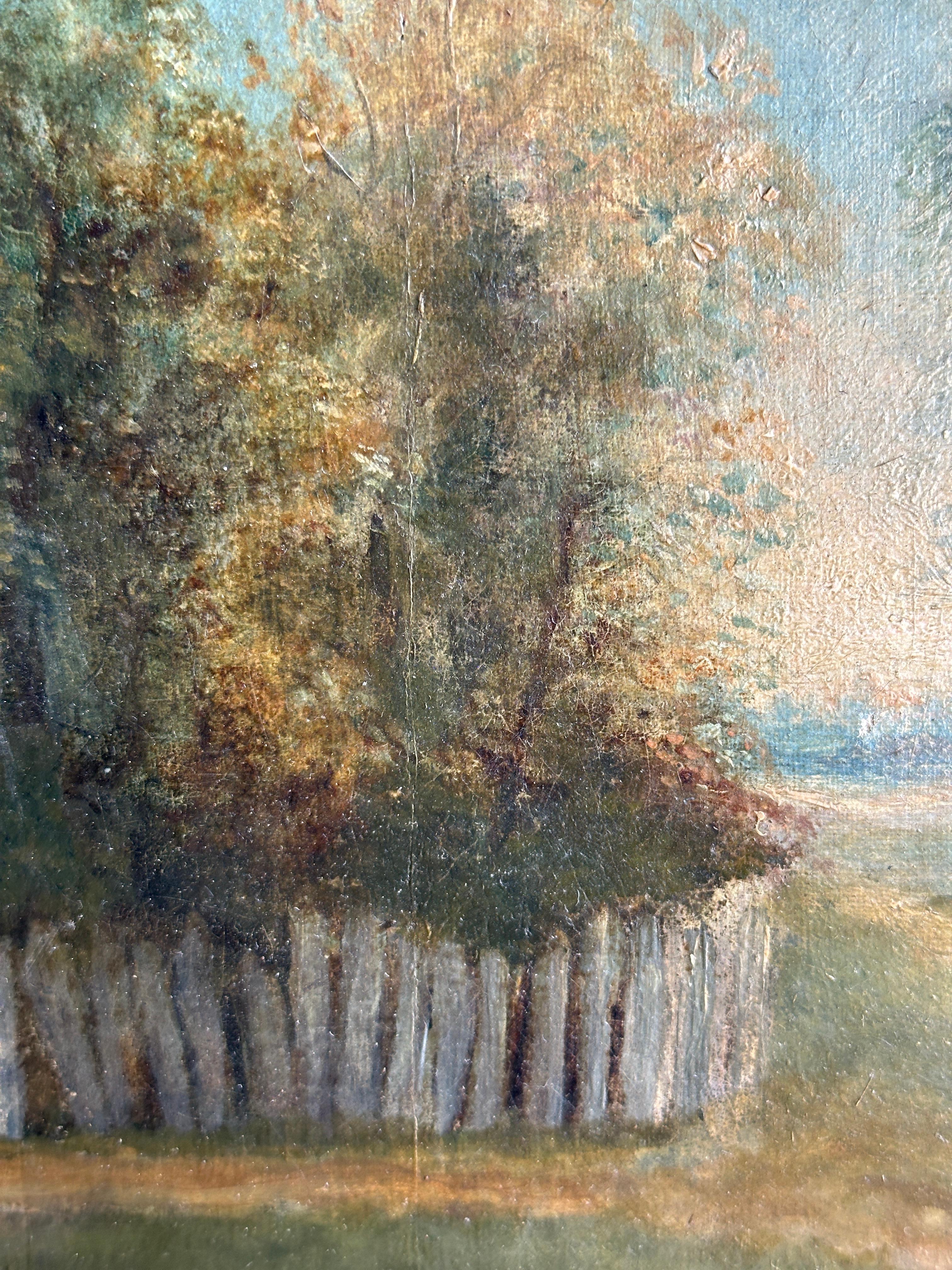 Paesaggio folkloristico inglese del XIX secolo con cottage in vendita 2