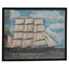 English 19th Century Framed Nautical Diorama