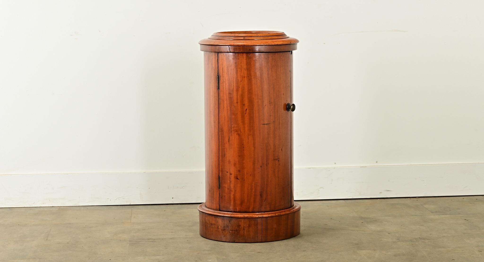 Regency English 19th Century Fruitwood Bedside Table For Sale