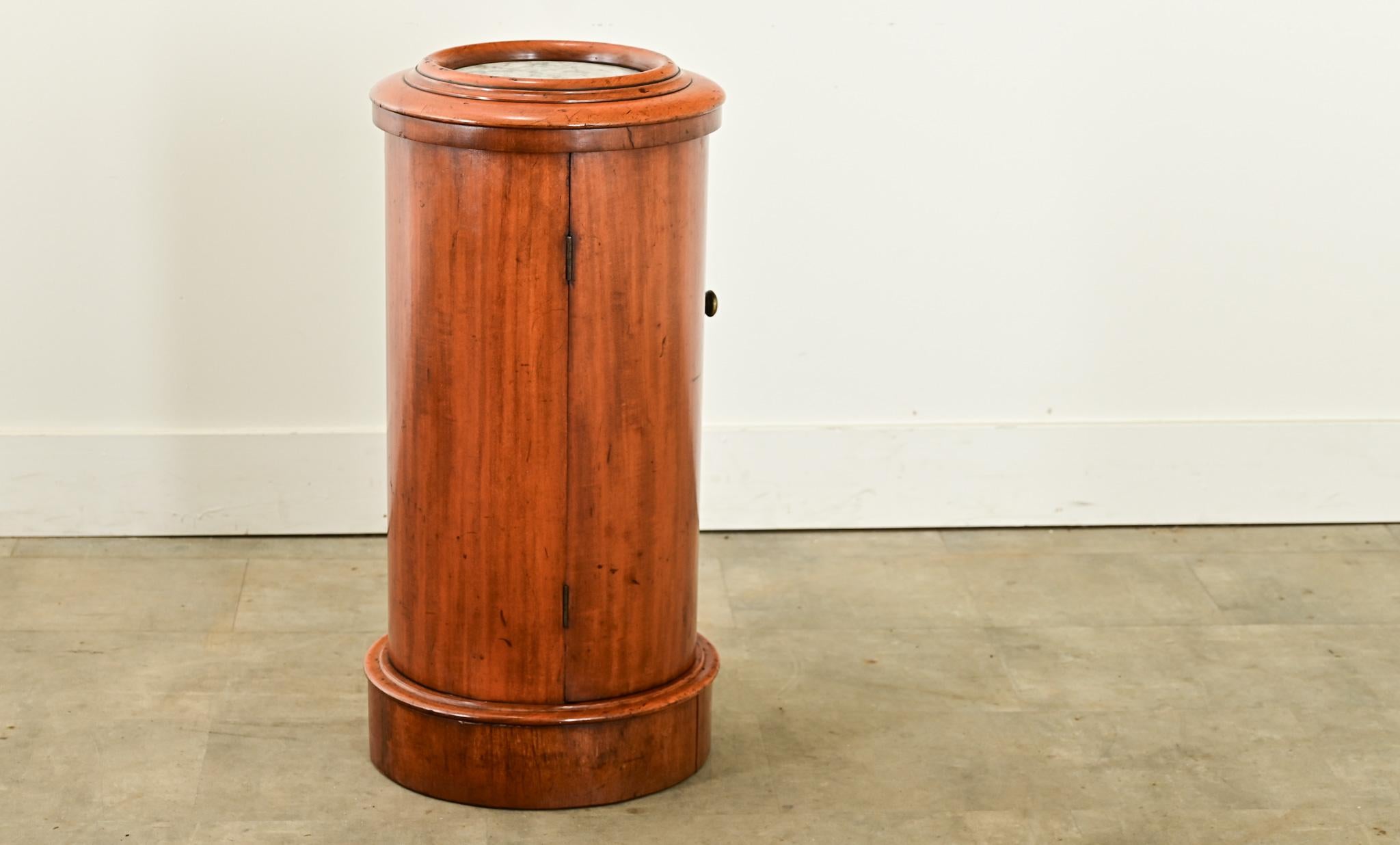 English 19th Century Fruitwood Bedside Table For Sale 1