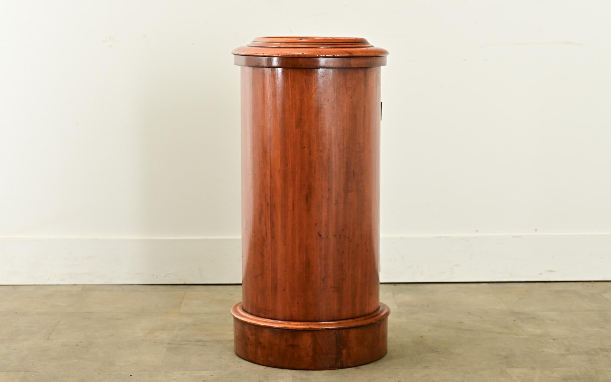 English 19th Century Fruitwood Bedside Table For Sale 2