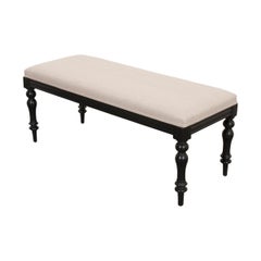 English 19th Century George III Ebonized Bench