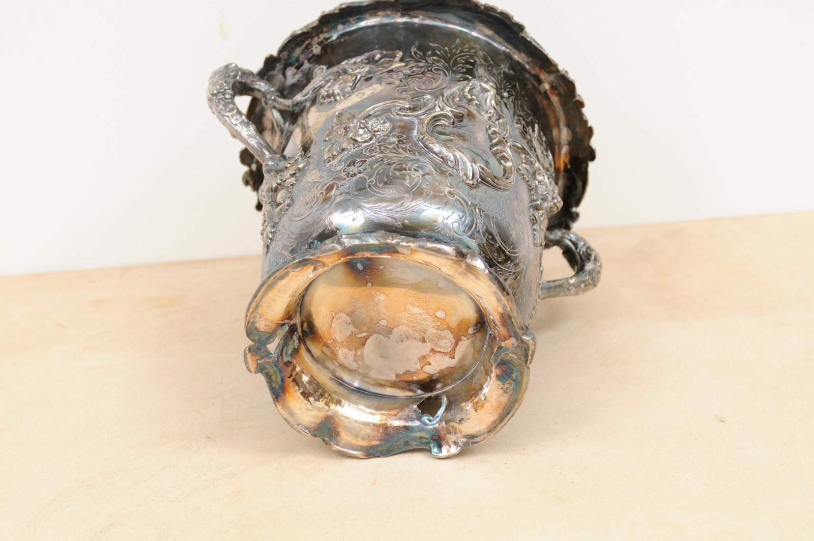 Englischer Champagnerkübel aus Sheffield Silber auf Kupfer, 19. Jahrhundert, George III. im Angebot 3