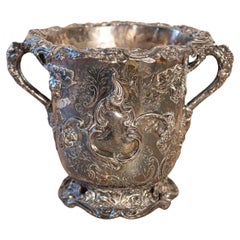 English 19th Century George III Sheffield Silver on Copper Champagne Bucket