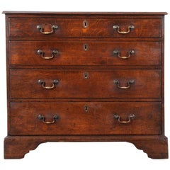 Antique English 19th Century Georgian-Style Oak Chest