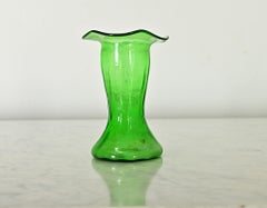 English 19th Century Green Hyacinth Vase