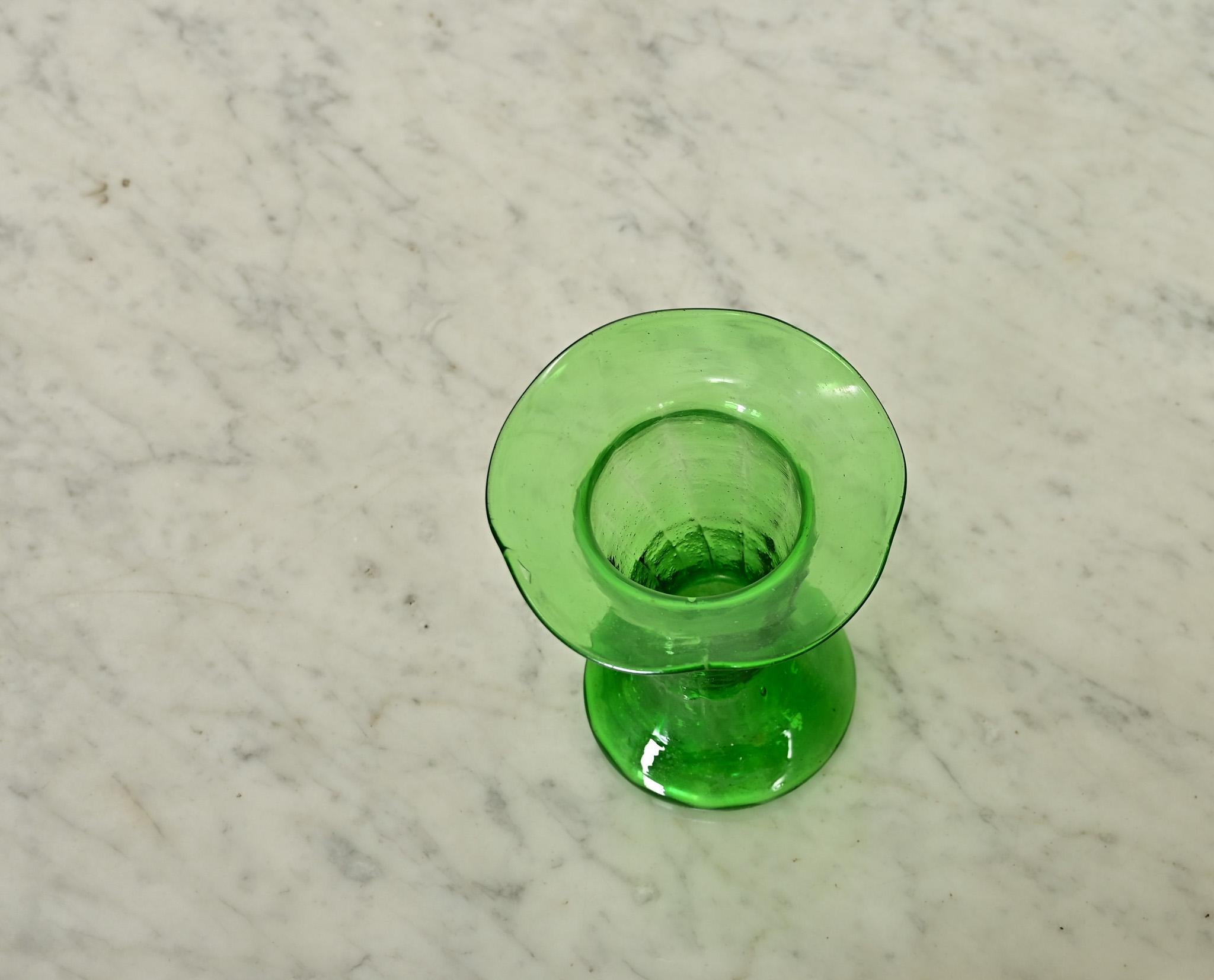 Inglese Vaso di giacinto verde inglese del XIX secolo in vendita