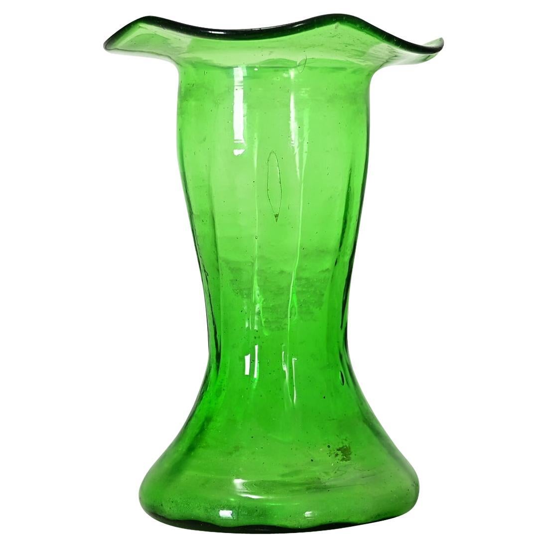 Vaso di giacinto verde inglese del XIX secolo in vendita