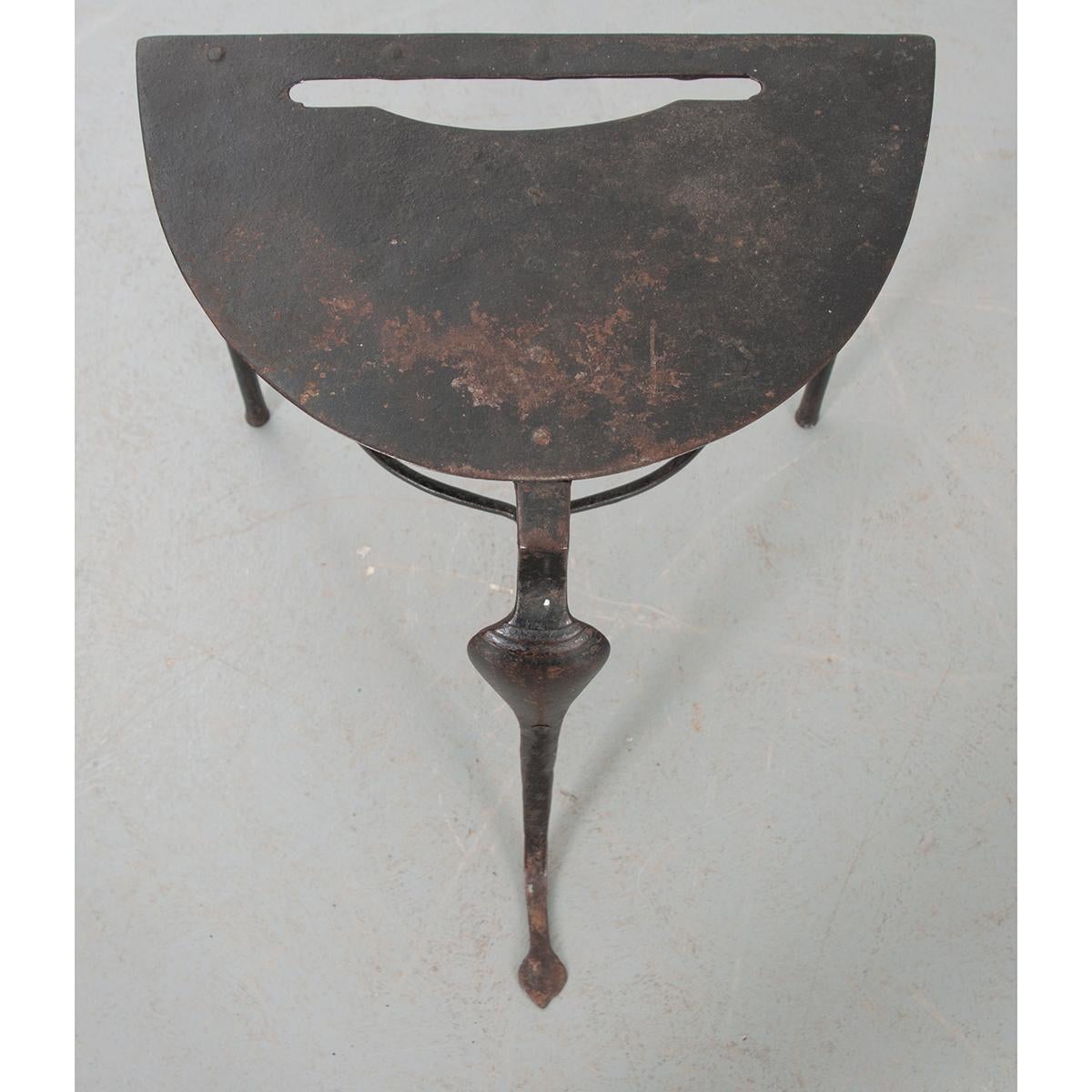 Other English 19th Century Hand-Forged Iron Trivet For Sale