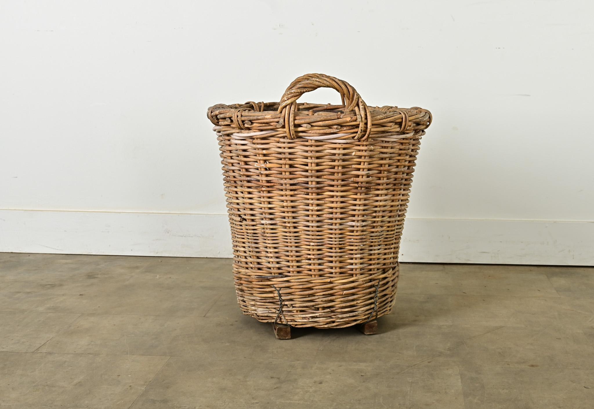 English 19th Century Harvest Basket 1