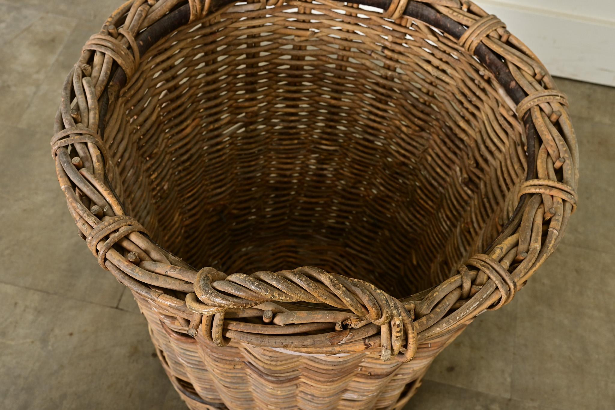 English 19th Century Harvest Basket 2