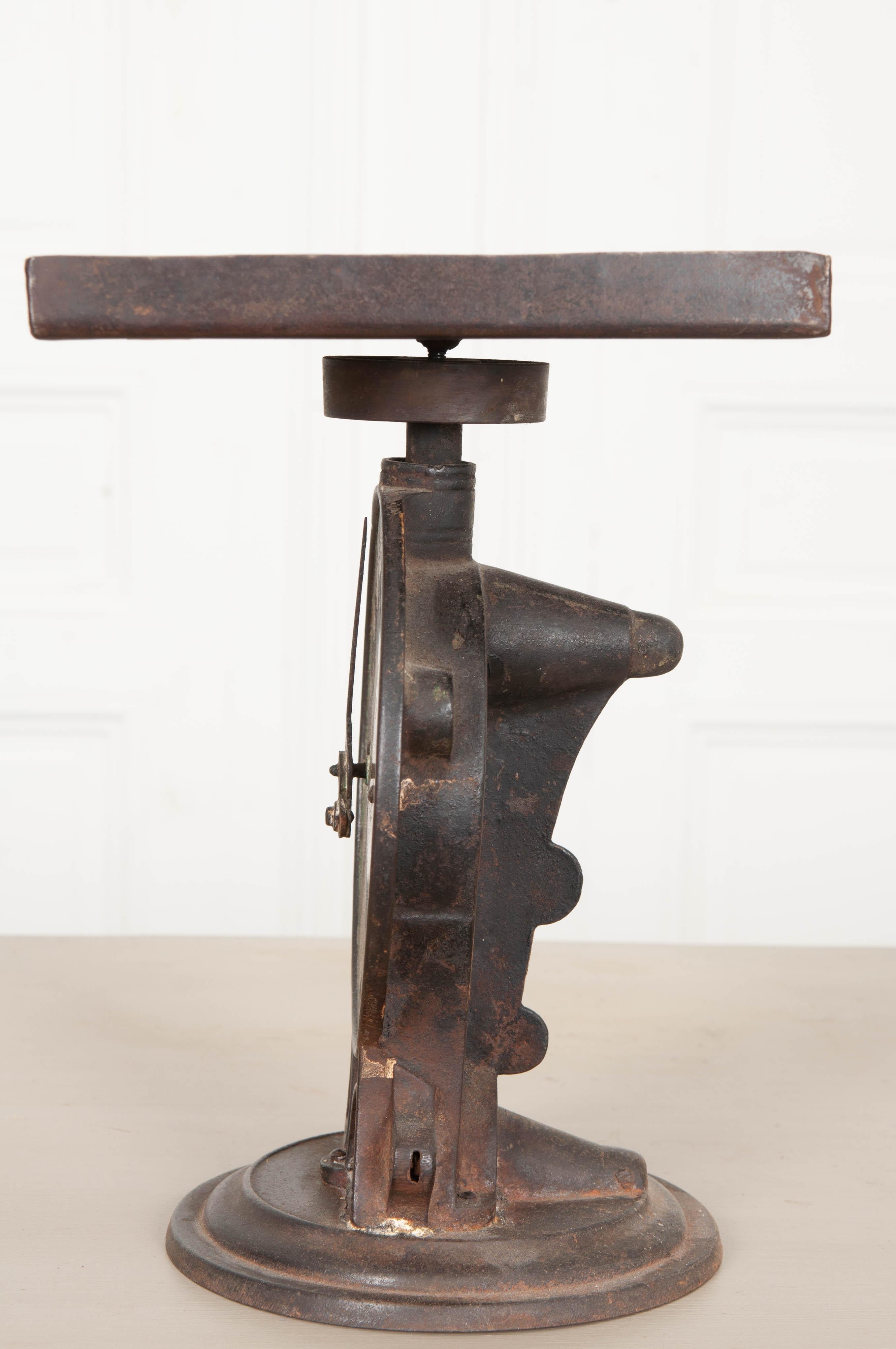 English 19th Century Iron and Brass Culinary Scale 1